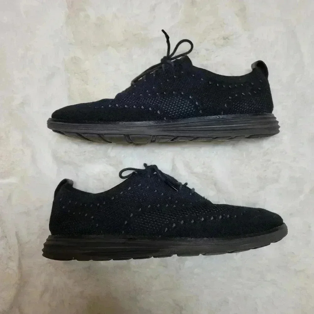 Cole Haan Zerogrand OriginalGrand Mens Black Wingtip Oxford Casual Shoes